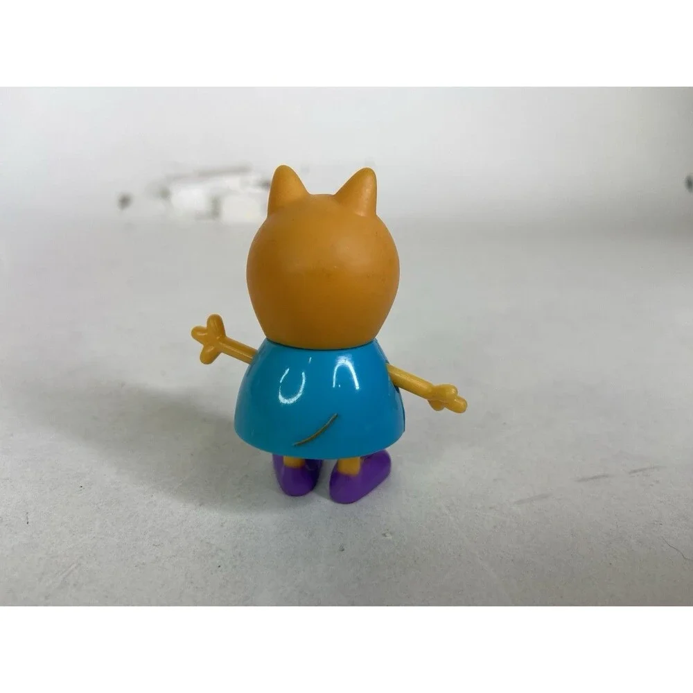 Peppa Pig Friends Candy Cat Mini Figure Toy Blue Dress Muddy Puddles Jazwares